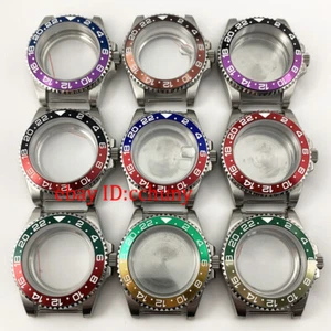 Estuche de reloj de 40 mm bisel de titanio zafiro ajuste NH34 NH35 NH36 ETA 2824 MIYOTA 8215 - Imagen 1 de 47