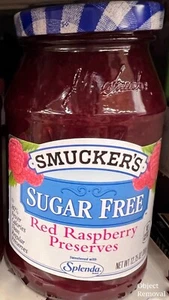 Smuckers Sugar Free Red Raspberry Preserves 12.75 oz Smucker's - Picture 1 of 1