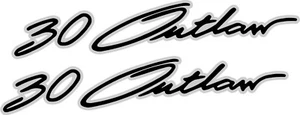 30 Outlaw Vehicle Baja Boat Graphics Decals stickers Wrap Vinyl Race 20" set - Picture 1 of 1