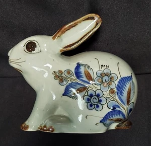 El Palomar Tonala Mexiko Keramik Hase Kaninchen Figur handbemalt signiert 6"L - Bild 1 von 10
