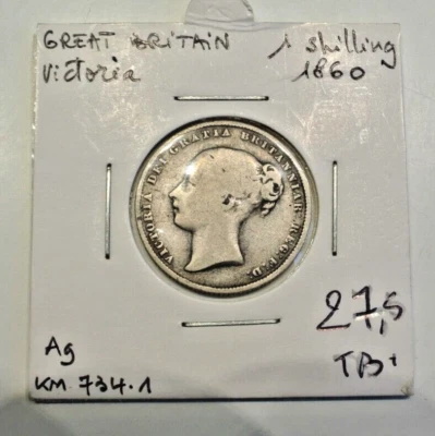 1 SCHILLING SILVER  1861 - Image 1 of 2