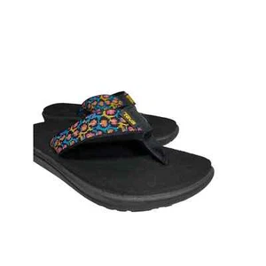 Teva Girls Voya Flip Flops Size Girls 4 1106843Y Multicolor Beach Sandals - Picture 1 of 7