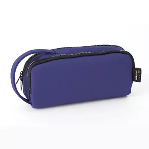 MIDORI 2 Vie Custodia Cordura Blu Portapenne Cancelleria H3,9 x L8,1 x P2,4 pollici - Foto 1 di 6
