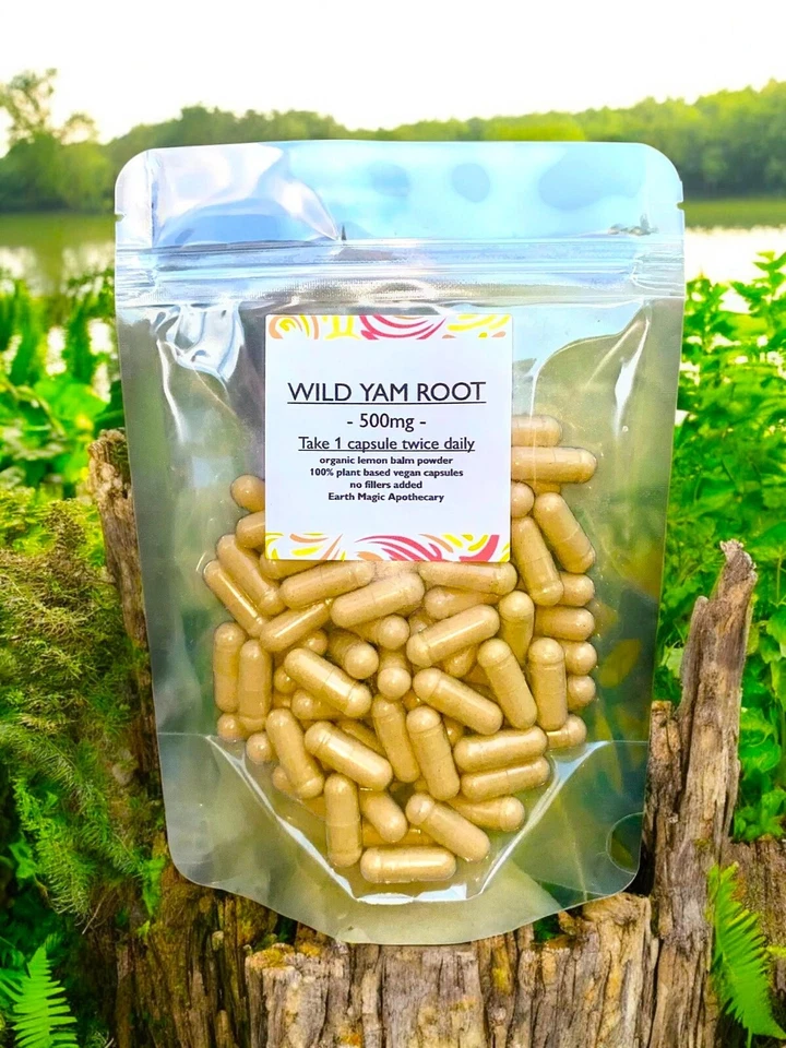 Cápsulas de salud para mujer Wild Yam Root, 50-100-200-300-500 menopausia 500 mg Foto 1 de 1