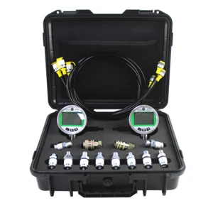 Kit de prueba de manómetro digital 70MPA con 2 manómetros 3 mangueras de prueba - Imagen 1 de 7