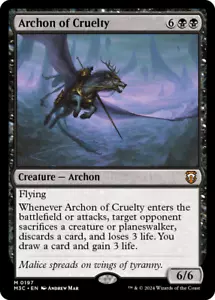 Magic MTG 1x Archon of Cruelty RIPPLE FOIL (M/NM) Commander Modern Horizon 3 - Picture 1 of 1