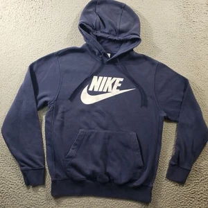 Nike Sportswear Sudadera con Capucha Para Hombre Pequeña Azul Club Polar Pullover Elástico Sudadera - Imagen 1 de 11