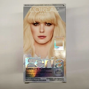 L'Oreal Paris Feria Absolute Platinum Extreme Lightening System 4 Levels Hair - Picture 1 of 5