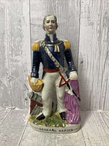 General Napier Staffordshire Flatback, große antike Figur um 1830 - Bild 1 von 8