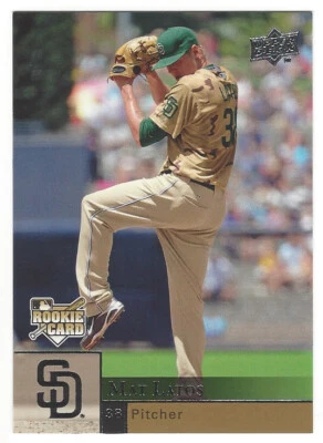 Mat Latos 2009 Upper Deck Update RC Card# U-21  - Image 1 of 4