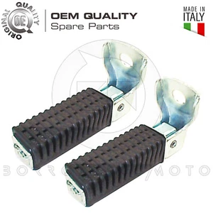 COPPIA PEDANE PEDALINE PEDALINI PEDALI UNIVERSALI MOTOCICLI MOTO CICLOMOTORI - Imagen 1 de 3