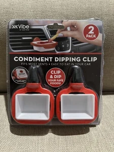 Vibe E-ssential Clip & Dip Condiment Tappe, confezione da 2, si adatta alla maggior parte delle prese d'aria - Foto 1 di 2