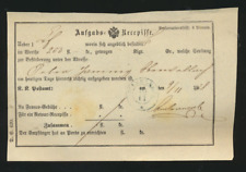 Aufgabs-Recepisse 1878 aus Winklern  (Z21)