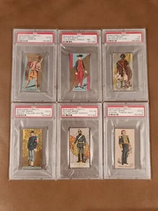 N224 Kinney Tobacco Military Series 6 PSA Card Lot - Picture 1 of 2