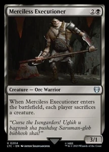 MTG - MERCILESS EXECUTIONER - Lord of the Rings Co (U) - Picture 1 of 1