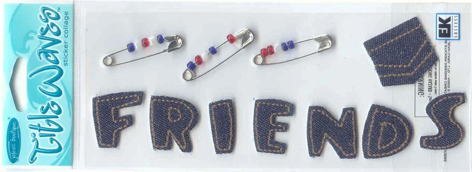 Vintage Jolee's Title Waves FRIENDS theme 3-D stickers 60646 Fast FREE ship! - Image 1 of 1