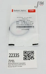 22335 DUPONT KALREZ O-RING K# 226 COMPOUND: 4079 (NEW) AS568 - Picture 1 of 5