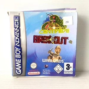 Centipede & Breakout & Warlords + Box, Manual - Nintendo GBA - Tested - Picture 1 of 12