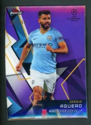 2019 SERGIO AGUERO /250 TOPPS FINEST UEFA CHAMPIONS LEAGUE - Image 1 of 2