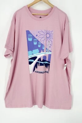 Disney Parks T Shirt Pink Purple Tomorrowland People Mover Plus Sz 3X NWT - Image 1 of 4