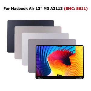 NUOVO DISPLAY LCD schermo con cover superiore per Macbook Air 13" M3 A3113 2024 EMC 8611 - Foto 1 di 28