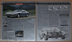 1986 MAZDA RX-7, 2-page advertisement, Mazda RX 7, cutaway drawing - Picture 1 of 3