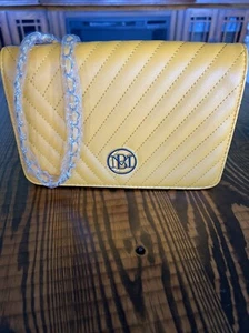NWT Studio Bagley Mischka Womens Crossbody Handbag Yellow Purse Bag - Picture 1 of 6