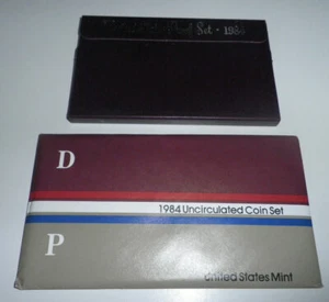 1984 U.S Mint Uncirculated + Proof Coin Sets -  P & D - OGP & COA - Picture 1 of 3