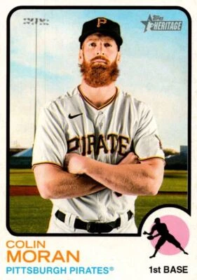 2022 Topps Heritage Colin Moran Pittsburgh Pirates #391 - Image 1 of 2