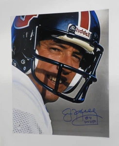 Foto firmada por Jim Kelly de jugadores de Houston de la USFL de 16x20 84 MVP Insc Steiner certificado de autenticidad 089 - Imagen 1 de 2