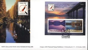 NEW ZEALAND 2000 CANPEX 2000 NATIONAL STAMP EXHIBITION MINI / SHEET SOUV COVER - Picture 1 of 1