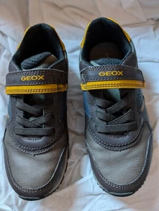 GEOX Respira Kinder Schuhe Halbschuhe Braun Klettverschl. Gr.32 Materialmix NEU - Bild 1 von 6