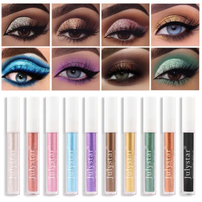 Liquid Eyeshadow Pearlescent EyeShadow Glitter Shimmer Highlighter Long Lasting_ - Image 1 of 4
