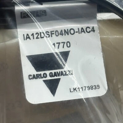 CARLO GAVAZZI IA12DSF04NO-IAC4 PROXIMITY INDUCTIVE SWITCH SENSOR ASSEMBLY 🎯 - Image 1 of 4