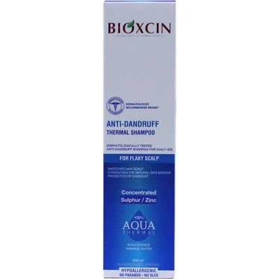 Bioxcin Anti-Schuppen Aqua Thermal Shampoo mit Zink,Vitamin B6 und Thermalwasser