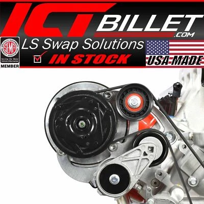 Kit de soporte de compresor de aire acondicionado ICT Billet LS Camaro R4 Foto 1 de 4