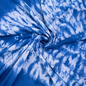 Indian Hand Tie Dye Cotton Vegetable Soft Material Mud Cloth Custom Fabric Yard - Picture 1 of 4