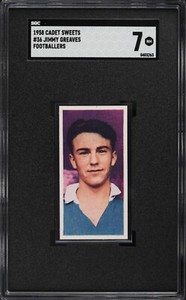 1958 Cadet Sweets Footballers Soccer #36 - Jimmy Greaves ROOKIE - SGC 7