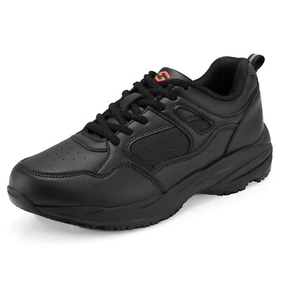 NINGO Men's Slip Resistant Work Shoes Water &Oil Resistant Chef Kitchen Sneakers - Image 1 of 4