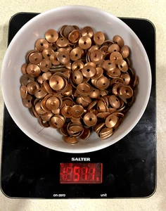 500g. ~380 1/2 Kilo 12.5mm or 1/2 Inch AROUND HALF PRICE Copper Roves Boat Nail - Picture 1 of 3