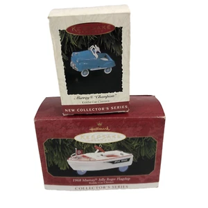 1994 Murray Pedal Car and Jolly Roger Flagship Keepsake Christmas Ornaments - Picture 1 of 20