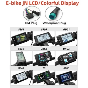 Electric E-bike Part JN S866 S900 GD01 UKC1 UKC3 LCD Colorful Display SM/WP Plug - Picture 1 of 34