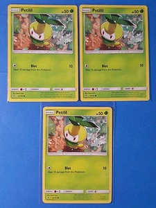 4x Petilil 4/145 Pokemon card SM Guardians Rising common NM - Picture 1 of 2
