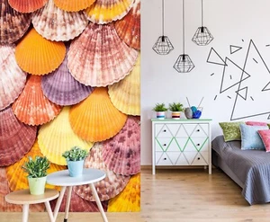 3D Colorful Shells O2589 Wallpaper Wall Murals Removable Wallpaper Sticker Eve - Picture 1 of 11