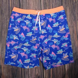 Chubbies Youth XL 18/20 Swim Trunks Blue Sharks Mesh Liner - Picture 1 of 4