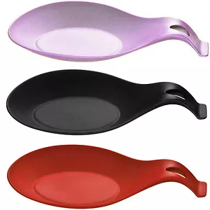 Silicone Spoon Rest Kitchen Tool Gadget Cooking Utensil Holder Christmas Gift UK - Picture 1 of 4