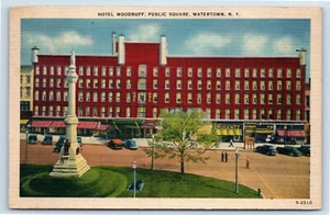 Postal de Hotel Woodruff Public Square en Watertown Nueva York - Imagen 1 de 2