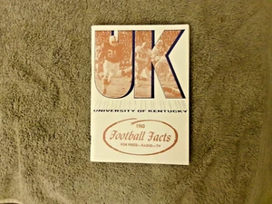 Kentucky Football Media Guide 1960 Anuario Blanton Collier Programa de libro de prensa - Imagen 1 de 22