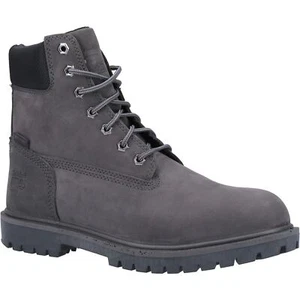 Timberland Pro Iconic Gris Hombres Premium Grano Completo Cuero Botas de Seguridad - Imagen 1 de 4