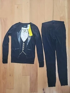 Old Navy Black Size XL( 12 ) Unisex Kids 2- Pieces Set: Long Sleeve+ Leggins . - Picture 1 of 4